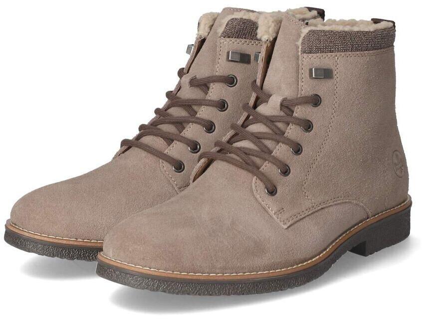 Rieker Boots with Lining 33670 Men's Lace-up Boots with Lining Beige Mud