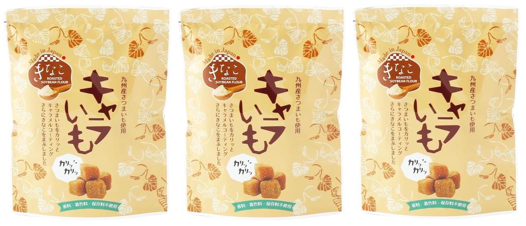 Eat Caramel Kinako 70g X 3 Bags Sweet Potato Snack Caramel Crunchy Bite-sized