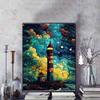 DIY Diamond Painting Lighthouse Cross Stitch Kit Mosaic Art Diamond Painting Full Circle Diamond Home Decoration