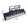 xuuyuu Electronic Keyboard, 61 Keys, 16 Tones, 6 Rhythms, 6 Demo Songs, Stand, Headphone Compatible, Perfect for Kids, Beginners, and Practice