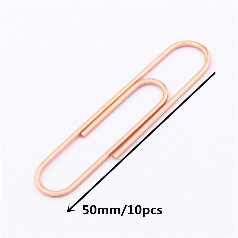 10 Colors Accessories Paper Clips Notebook Memo Pad Filing Bookmark binder Paperclips Student Office Binding Supplies Stationary