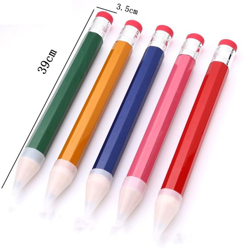 18/34/39CM Big Pencil Wooden Large Wood Pencil Fun Gift Stationery Pencil  School Office