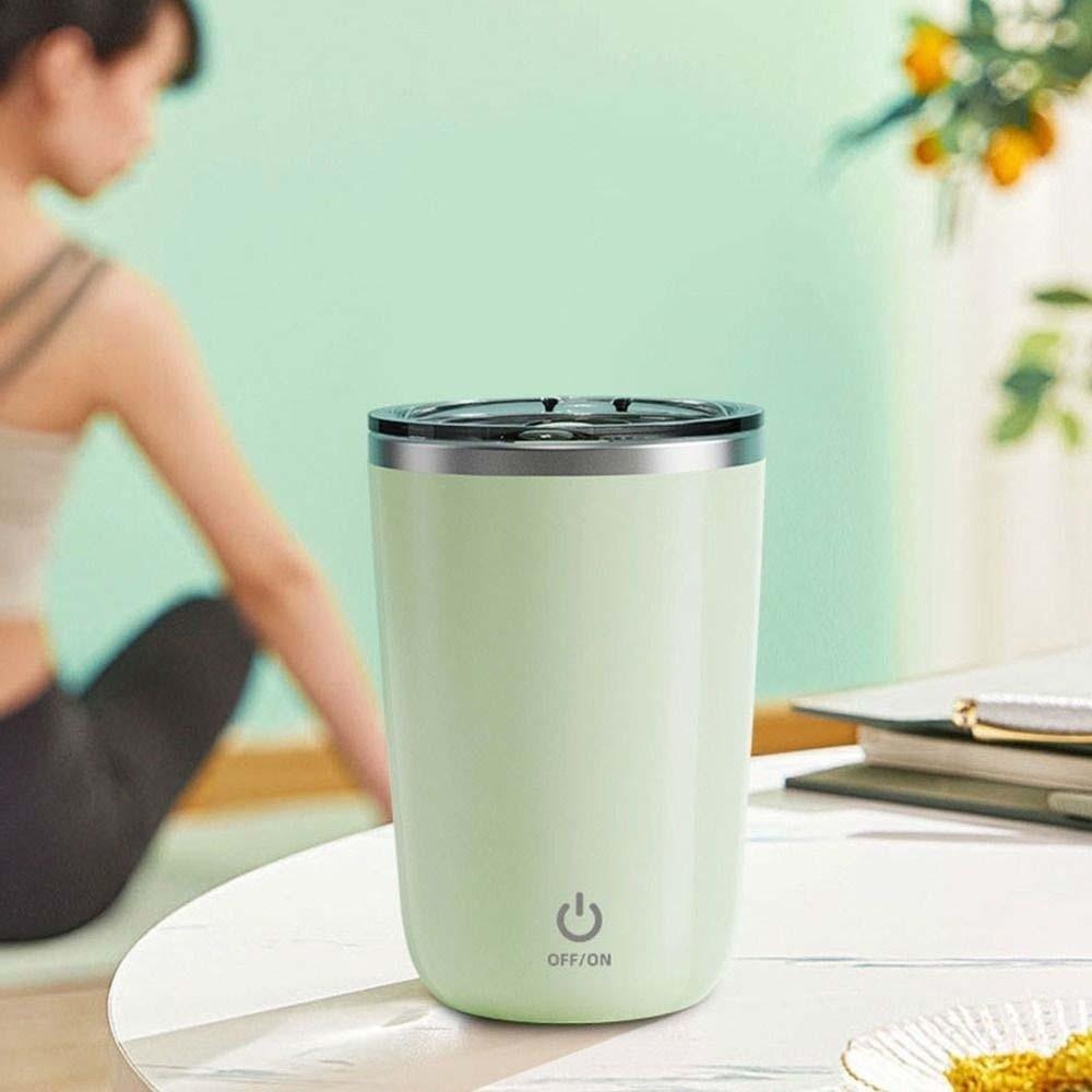 304 Stainless Steel Electric Mixing Cup Magnetic Stirring Coffee Cup Automatic Mixing Mugs Work