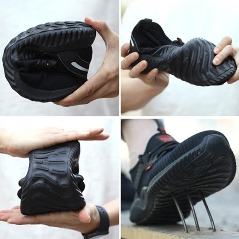 Men's Steel Toe Safety Shoes Breathable And Lightweight Puncture-proof Boots