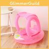 Xiao Lu Ins New Baby Toddler Sitting Ring With Handle Sunshade Canopy Seat Ring Children Inflatable Swimming Ring Sunscreen Boat