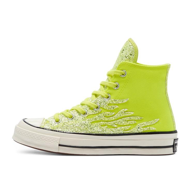 (WMNS) Converse Chuck 70 High Archival Glitter Flame - Lemon Venom Women s 569388C EU 39