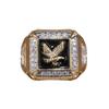 Kayi Gold-Plated Men's Diamond Eagle Ring: European & American Fashion, Noble & Bold Design.