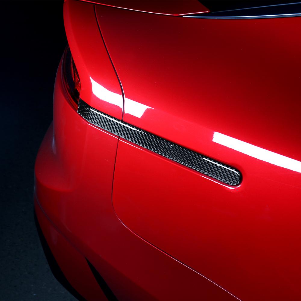 Carbon Fiber Rear Tail Light Decorative Strip Cover Trim Styling Decoration For Kia Stinger 2018-2026 Accessories