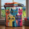 Quilted Laundry Basket Storage Organizer Dirty Clothes Home Closet Organization