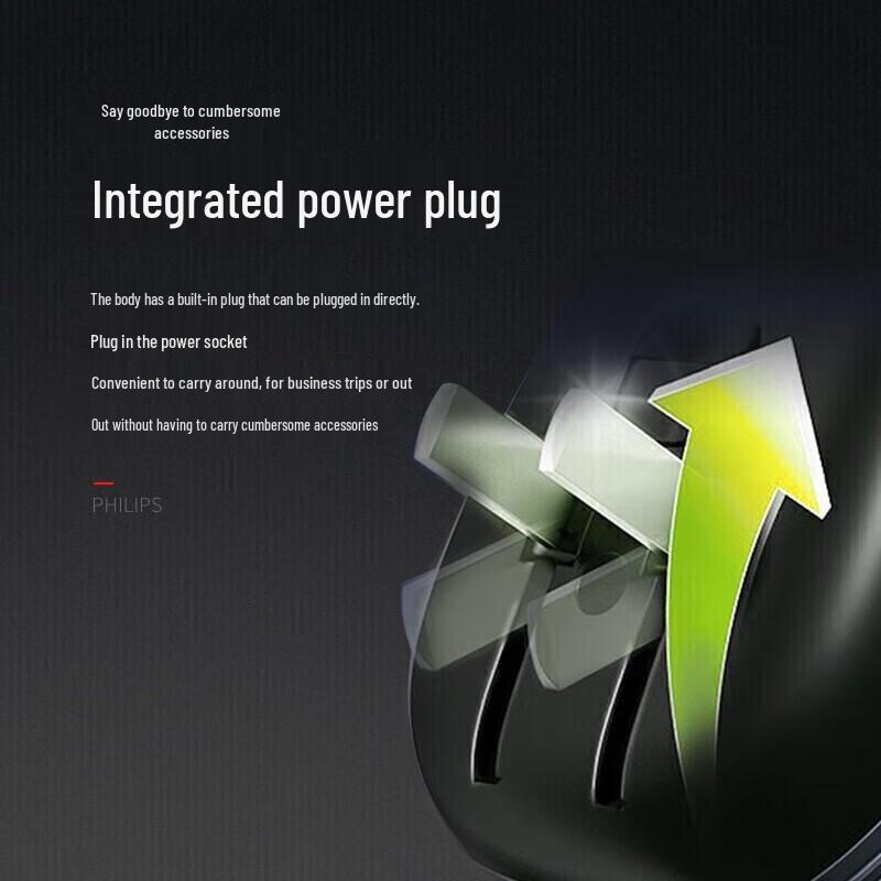 Philips PQ190/16 Portable Electric Shaver CN plug (adapter included)