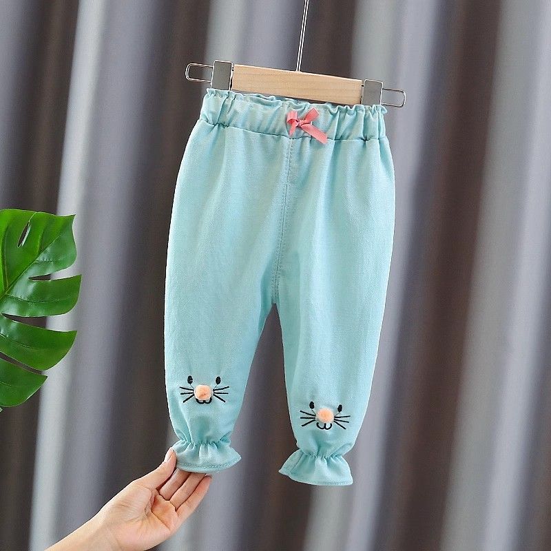 Children's Leggings Summer Cropped Pants, Baby Summer Clothes Outer Pants Thin Design