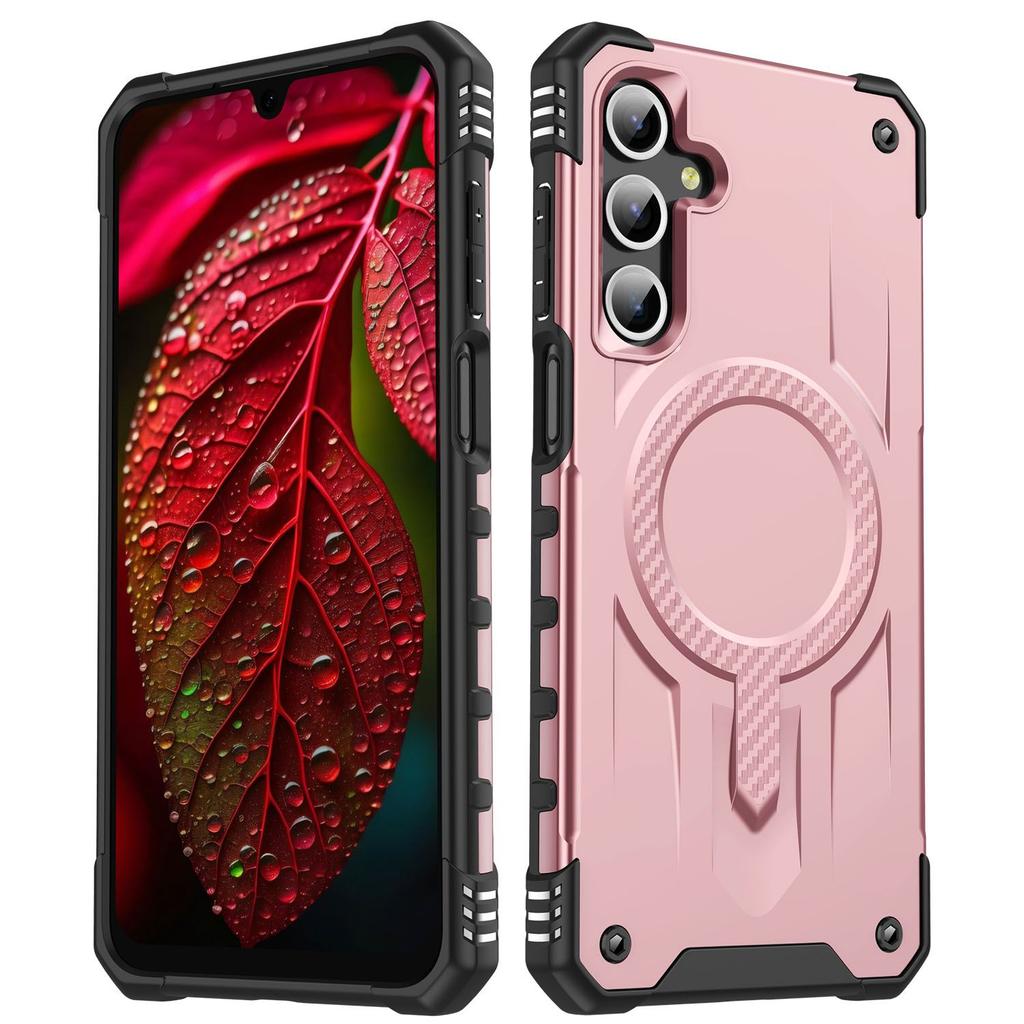 For Samsung Galaxy A56 5G/A36 5G Case Compatible with MagSafe Four Corner Airbags PC+TPU Phone Cover