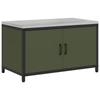 Kitchen Storage Cabinet HATTEM Olive Green 90 X 50 X 53 Cm
