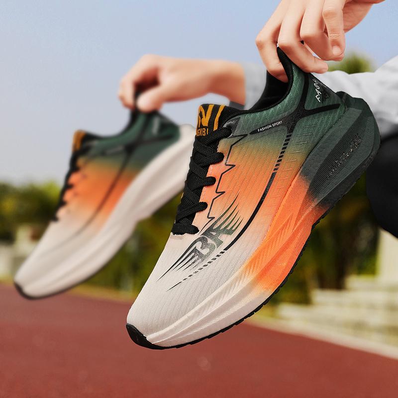 Men's Shoes Breathable All-match Mesh Shoes Sports Carbon plateShoes Men's All-match Wear-resistant Running Shoes for Men