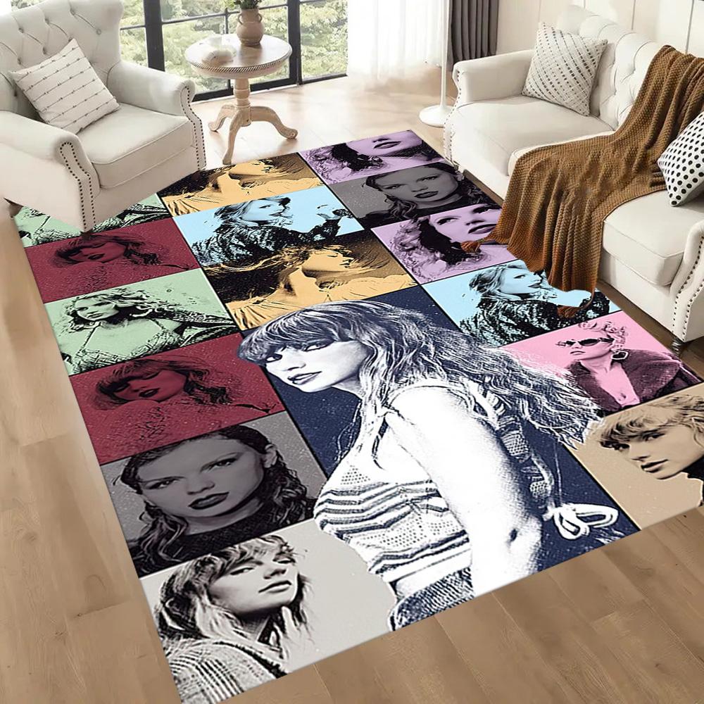 Taylor Swift's Era Tour Square rugs are a great choice for living rooms, bedrooms, home décor, and as gifts.