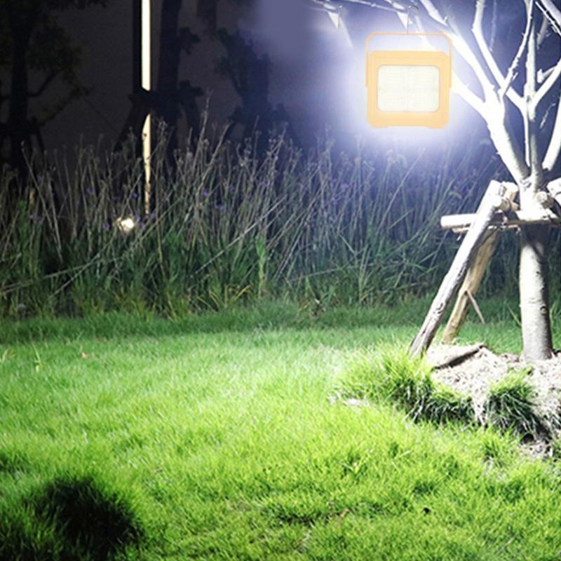 Solar Garden Lantern Camping Light Portable Lantern LED Phone Charging Flashlight With Magnet For Tent Gardening Camping Pathway