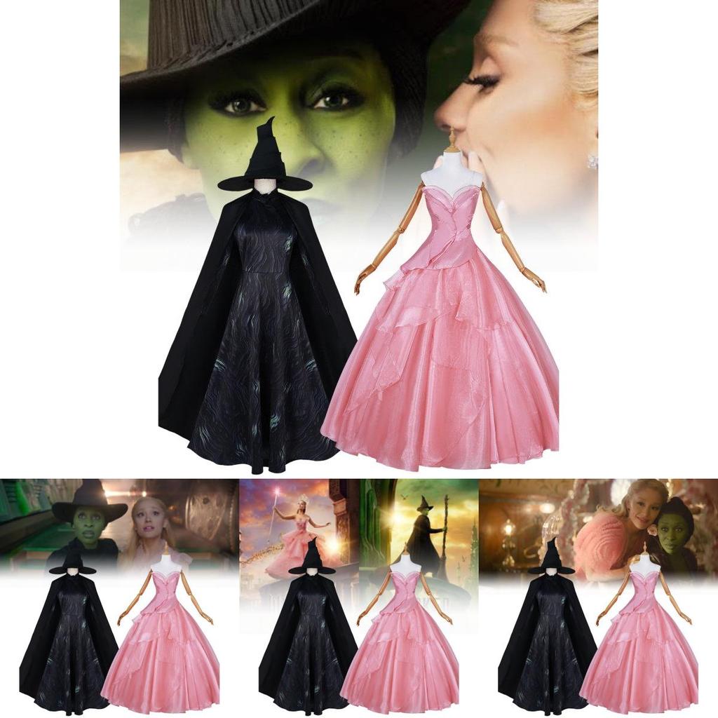 Enchanting Glinda Cosplay For Halloween With Accessories And Ear Decorations