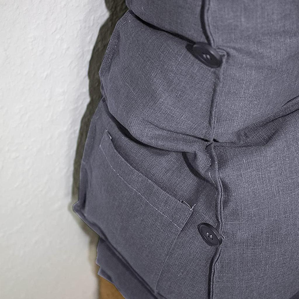 Outdoor Garden Reclining Chair Cushion Solid Color Soft Thicken Rocking Chair Seat Cushion Pad High Back Chairs Cushion NO Chair