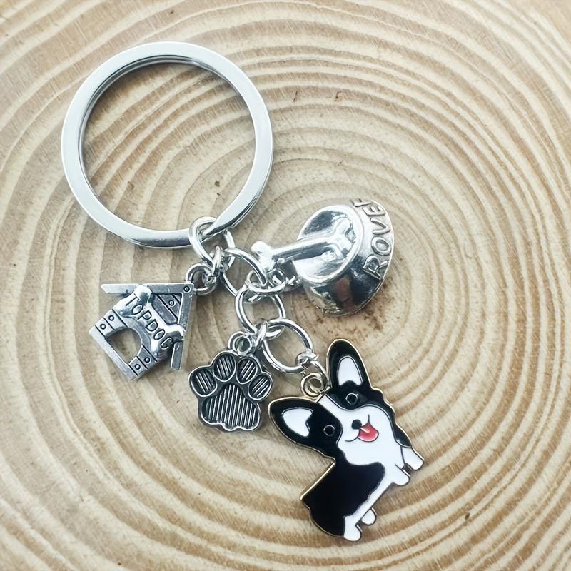 Cute Corgi Dog Keychain Pendant