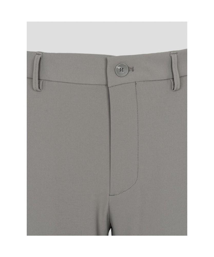 Binpolmen Poly Elastic Waist Standard Fit Pants Khaki