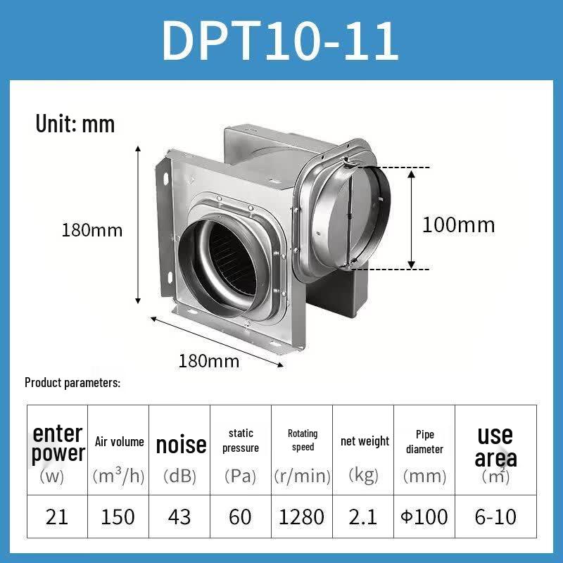 Luse Silent Centrifugal Duct Exhaust Fan