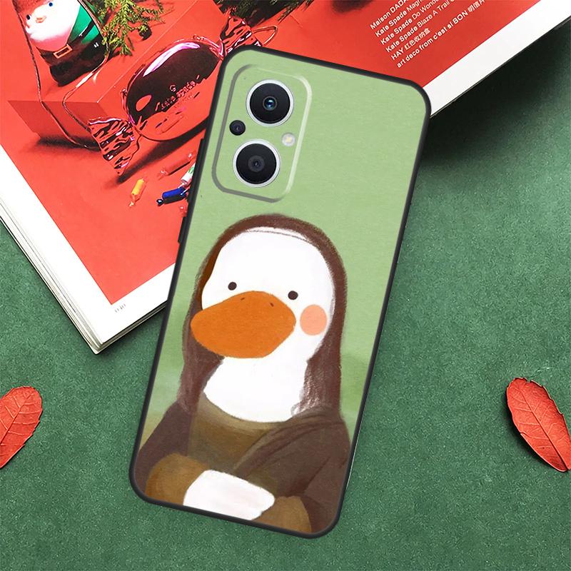 Cartoon Cute Animal Duck Case For OPPO Reno 14 13 12 11 10 Pro 14F 13F 12F 11F 8 7 Lite OPPO Find X9 X8 X6 Pro Cover