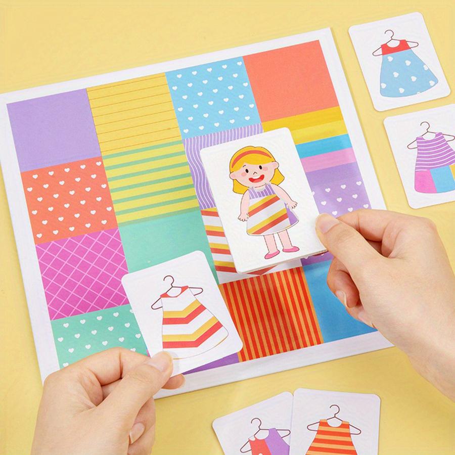 Double Change Of Clothing Battle Kids Dress Up House Matching Educational Toy DIY Change Clothes Puzzle Montessori Kids Girl Gam