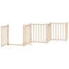 9 Piece Foldable Dog Gate 450 cm Poplar Wood