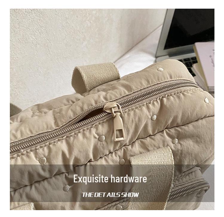 High-End Cotton Mummy Bag: Large Capacity Women's Handheld Shoulder & Crossbody Bag