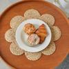 1 Piece of Environmentally Friendly Woven Insulation Mat Household Flower Shaped Durable Multi-purpose Placemat