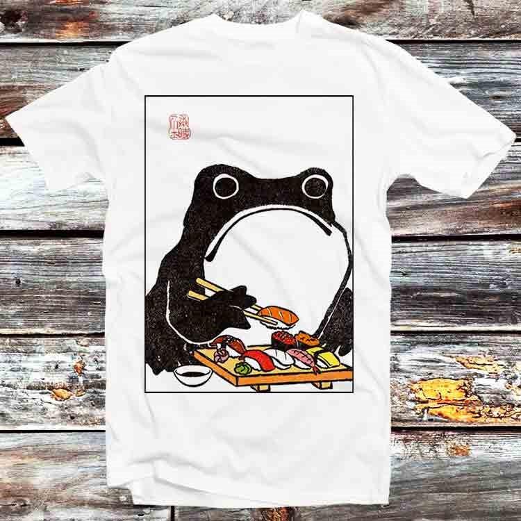 

Unimpressed Sushi Frog Limited Edition Matsumoto Hoji Japanese T Shirt B1385 S