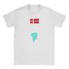 Lässige Grönland Flagge T-Shirts Herren O-Ausschnitt 100% Baumwolle T-Shirt Kurzarm T-Shirts Geburtstagsgeschenk Oberteile