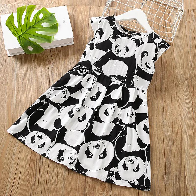 Children's Dress Girls Summer Dress Children's Embroidery Princess Skirt Baby Thin Solid A-line Sleeveless Skirt