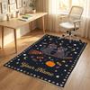 Cat Theme Crystal Velvet Rug Personalized Custom Name Text Soft Floor Mat Home Decor