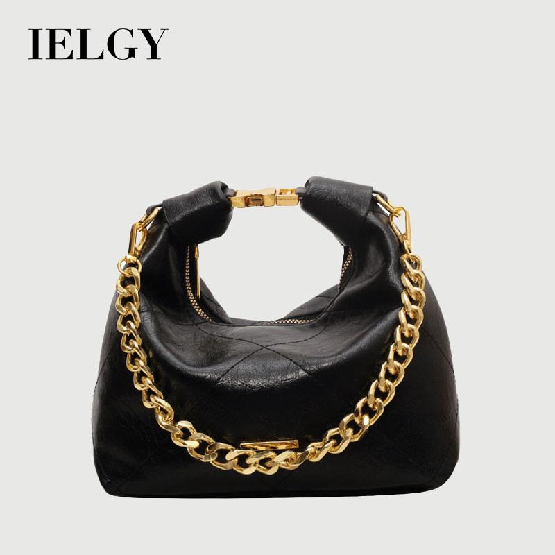 IELGY Ladies Messenger Bag Chain Portable Diamond Underarm Bag