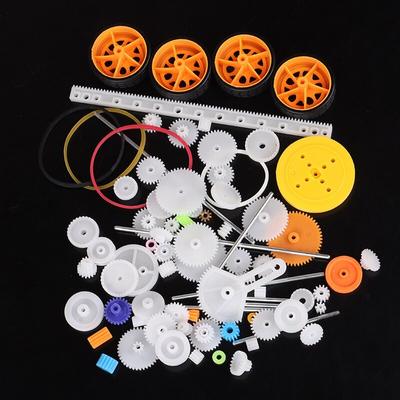 78pcs/set  Gear Motor Gearbox Toy Robot Model Craft DIY Accessories Four Wheel Drive Car Children Scientific Experiment