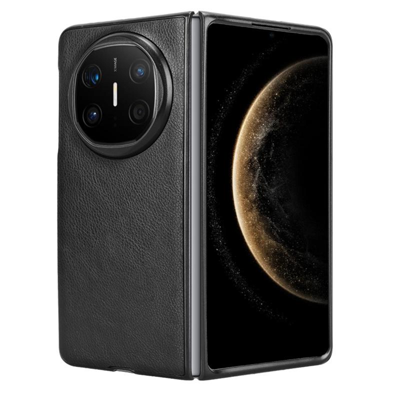 Für Mate X6 Litchi Grain Leder Haut Muster PU und PC Buch Abdeckung Für Mate X6 Rutschfeste Schutz Zurück Abdeckung