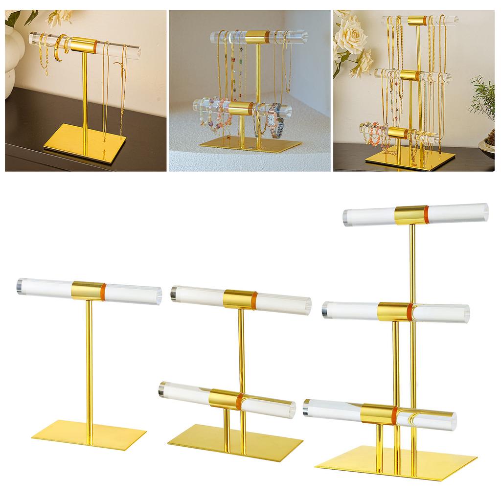 Clear Bracelet Stand Jewelry Storage Rack Jewelry Stand Jewelry Display Holder Necklace Display Stand Acrylic Texture