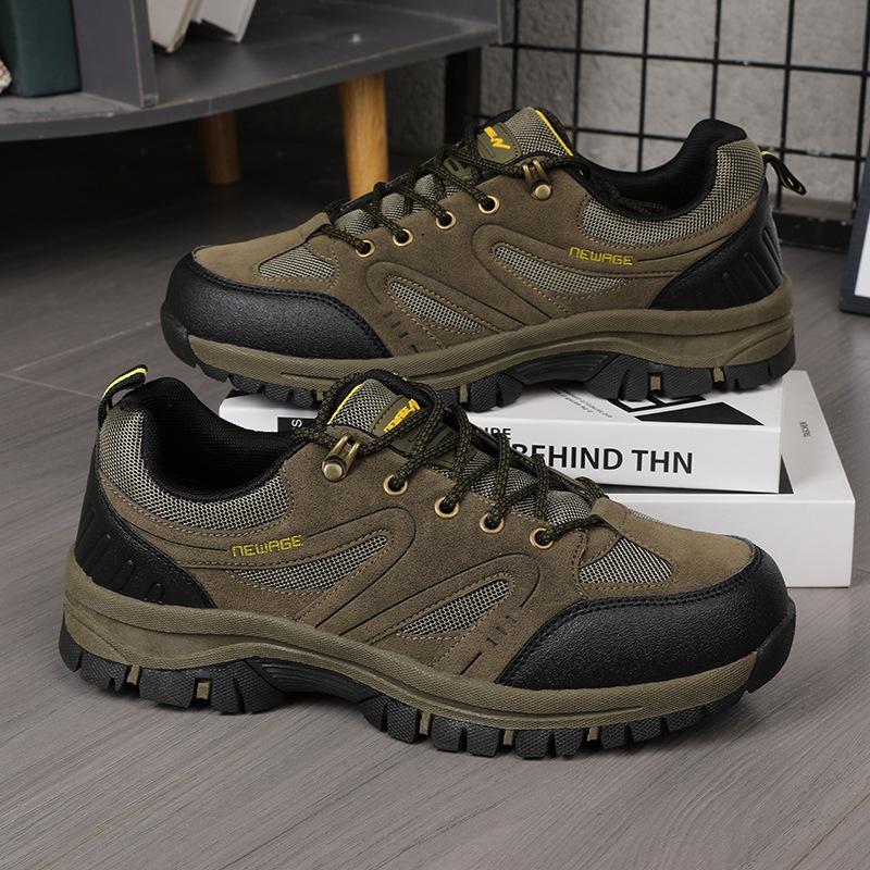 Neue Wanderschuhe Herren Vier-Jahreszeiten Low-Top Atmungsaktiv Rutschfest Outdoor Freizeit Camping Offroad Abenteuer Wanderschuhe