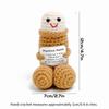 3PCS Mini Funny Penis Positive Handmade Crochet Encouragement Card Cheer Up Gifts Dick Toys Friends Party Boyfriend Room Decorate
