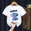 Disney Stitch Summer Graphic T-Shirt Hollow Series Short Sleeve T-Shirt