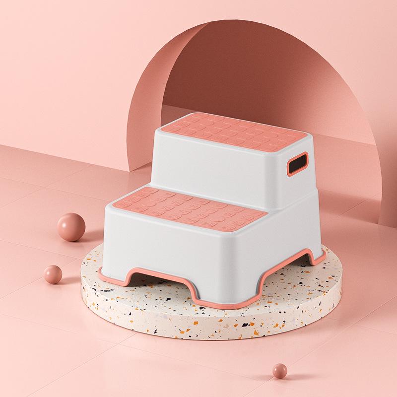 Kids' Anti-Slip Step Stool: Footrest & Washstand for Tooth Brushing