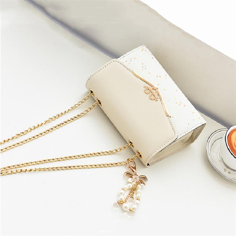 Elegant Crossbody-veske for kvinner Trendy koreansk skulderveske Damevesker PU-skinn