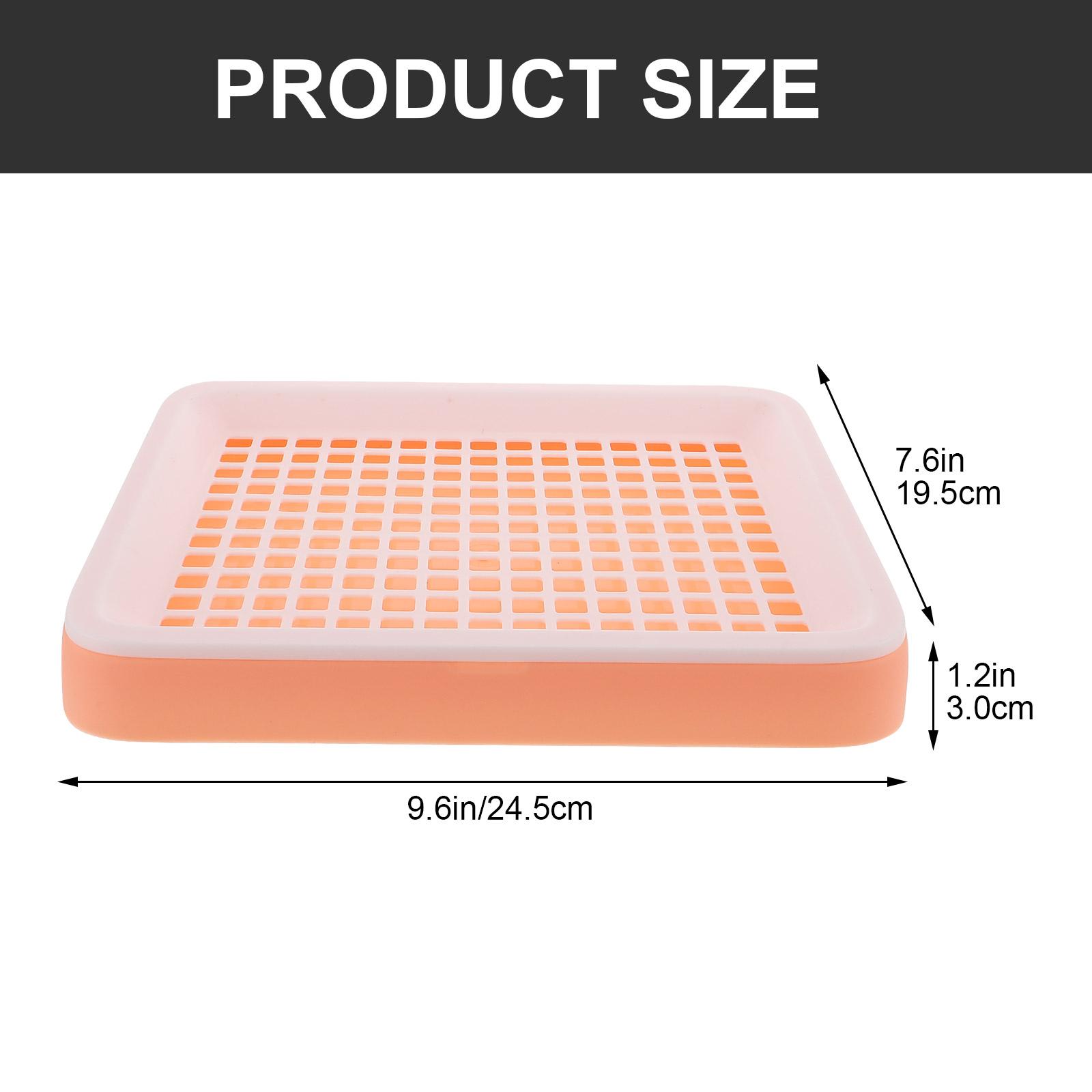 Guinea Pig Litter Box Bunny Trainer Toilet Bunny Cage Litter Box Thick Non-Slip Bottom Plastic Pet Toilet Small Pet Cage