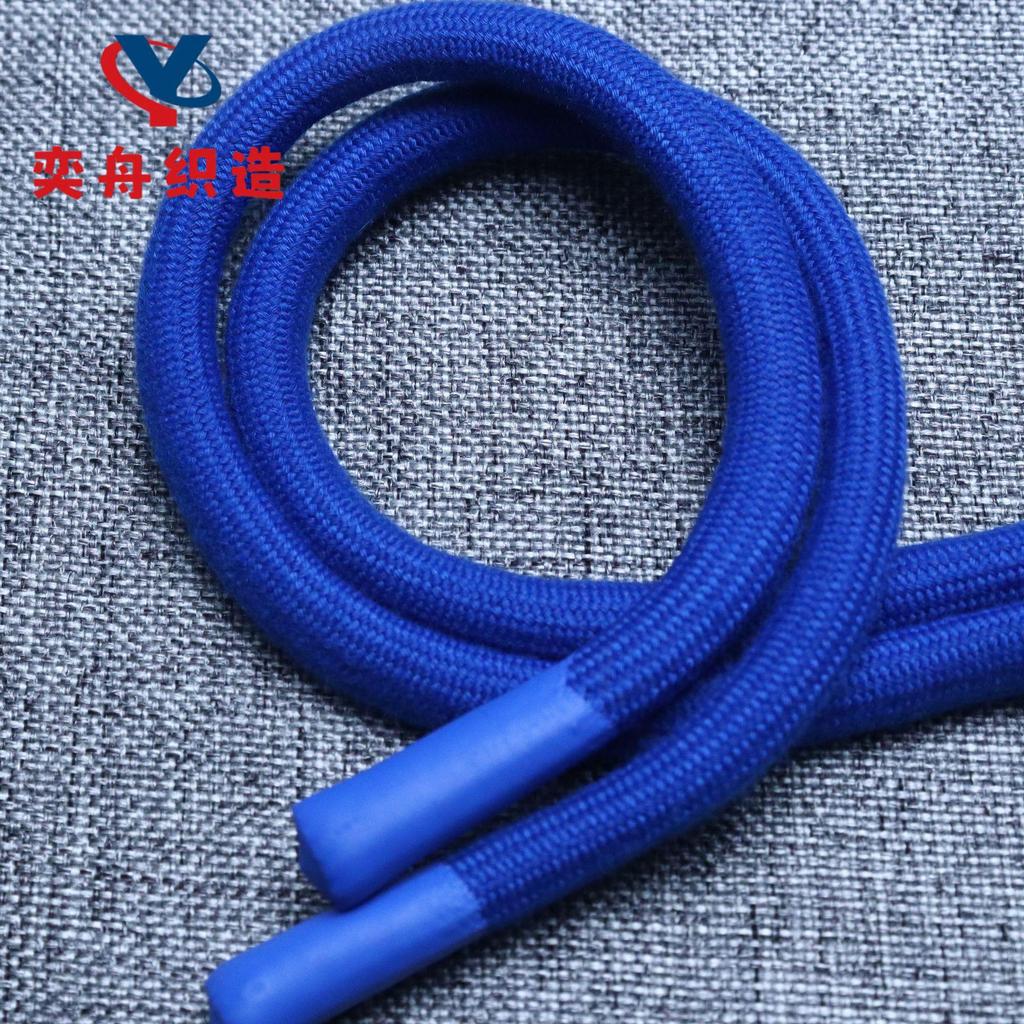 20-Color 8MM Resin Tip Drawstring for Hoodies & Sports Pants - Polyester Cotton Blend