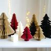 Weihnachts-Papierornamente, handgefertigte dekorative Stücke, Papier-Weihnachtsbaum-Desktop-Kunstwerk für Feiertags-Party-Dekoration