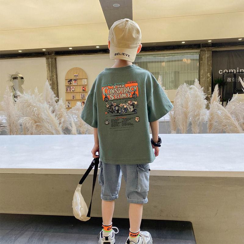 T-Shirt für Jungen, Babykleidung, kurzärmeliges T-Shirt, Kinderoberteil, T-Shirt für den Sommer, Kleinkinder, Kinderkleidung