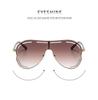 One-Piece Punk Sunglasses for Women Large Size Shield Luxury Brand Square Metal UV400 Large Frame Glasses