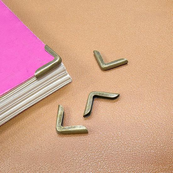 50 Stück Bucheckenschoner Schwerlastmetall Universal Scrapbooking Buch Fotoalbum Menüs Notizbuch Mappe Aktenecke Schutzhülle Schutz