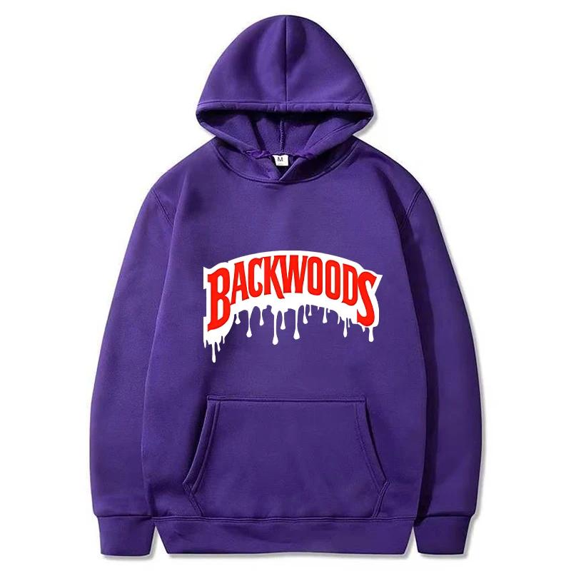 Dripping Backwoods Hoodies Men Fashion Letter Graphic Printed Sweatshirts Women Casual Cool Harajuku Streetwear Hooded Pullovers